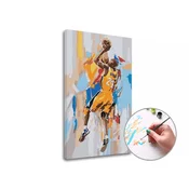 Slikanje po številkah KOBE BRYANT 24 | nizka težavnost - na okvirju