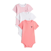 TOMMY HILFIGER Pajac/bodi pitaja/staro roza/bela