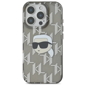 Karl Lagerfeld zaščitni ovitek IML Karl Head Electroplated Black, Iphone 16 Pro Max
