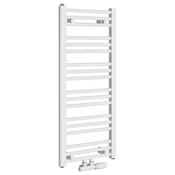 ALBRECHT kopalniški radiator 400x930 mm, sredinski priključek, bel - Bela - 400x930 mm - Bruckner - ALBRECHT - 24 - Jeklo - Oblika H - Oblika H - 400 - 930 - 3.2 - 14