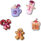 Crocs Cute Winter Foods 5 Pack Večbarvna