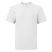 White childrens t-shirt in combed cotton Fruit of the Loom