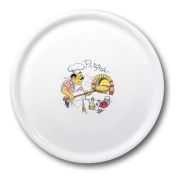 Hendi Trpežna porcelanska plošča za pico Speciale, okrašena, 330 mm – komplet 6 kosov.