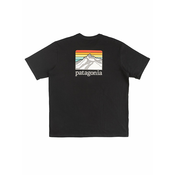 Patagonia Line Logo Ridge Pocket Responsib moška majica black