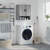 Greatstore Stenska omarica siva sonoma 60x31x70 cm inženirski les