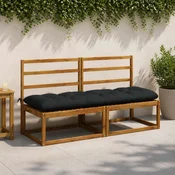 vidaXL Blazina za klop VIANEN 100% poliester Temno modra