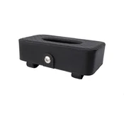 INF Držalo robčkov za avto senčnik – PU usnje, magnet, inox sponka Black, (5000253775)