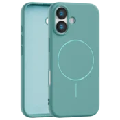 Velvet Touch MagSafe maska za iPhone 16 - Tirkizna