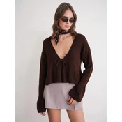 MixRay Pulover Pullover temno rjava