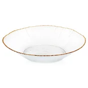 Northix Skleda za solato steklena zlata 20,5 cm, 500 ml