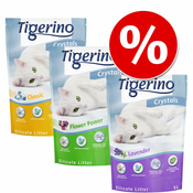 Tigerino Crystals pesek za mačke - Varčno pakiranje: 6 x 5 l (pribl. 12,6 kg)