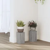 Stalci za biljke 2 kom boja hrasta 10x10x18cm konstruirano drvo