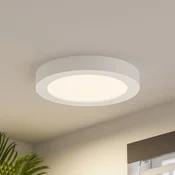 PRIOS LED stropna svetilka Edwina, bela, 25 cm, CCT, IP44 - Kopalnica - Sodobni - Plastika