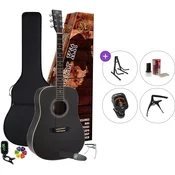 SX SD104KBK Premium SET Black Akustična kitara