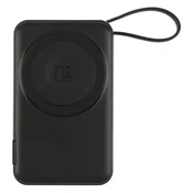 Putni punjac i pomocna baterija EDISON 10PD 35W – 10.000 mAh/ uvlacivi kablovi/ bežicno 15W