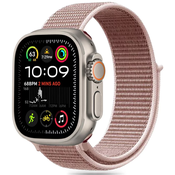 TECH-PROTECT NYLON APPLE WATCH 6 / 7 / 8 / 9 / 10 / SE / ULTRA 1 / 2 (44 / 45 / 46 / 49 MM) DUSTY ROSE (5906302370757)