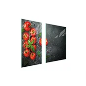 shumee ZAŠČITNA STEKLENA KROŽNIKA 75x52 PARADIŽNIKI