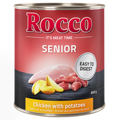 Ekonomično pakiranje: Rocco Senior 24 x 800 g - Piletina i krumpir