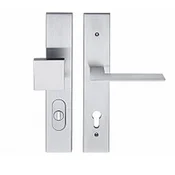 Varnostno okovje TWIN BLADE HTSI DEF (CH-SAT), gonilka desno/krogla, Odprtina za cilindrični vložek PZ, Twin CH-SAT (krom mat), 90 mm