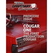 Legendary Cougar Magazine Volume 1 Issue 1: Premiere Issue