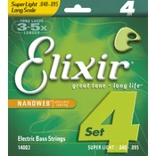 ELIXIR 040/95 SUPER-LIGHT 4STR L BASS NANOWEB