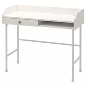 HAUGA Radni sto, bela, 100x45 cm