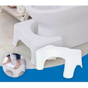 Stepenik za toalet za prakticnije olakšavanje beli