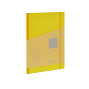 FABRIANO notes Ecoqua plus šiven s platnenim rubom A4 90g 80l crte limone 19297007