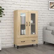 Vidaxl vidaXL Visoka omarica sonoma hrast 70x31x115 cm, material na osnovi lesa
