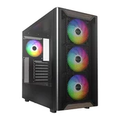 Kućište EPOCH XR Wood, prozor, RGB, ATX, crno, napajanje BRONZE 850W, ATX 3.1