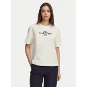 Tommy Hilfiger Majica Crest WW0WW48713 Bela Relaxed Fit
