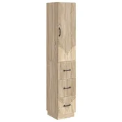 vidaXL Set omar 2 pcs Sonoma hrast 33 x 34,5 x 87 cm Inženirski les