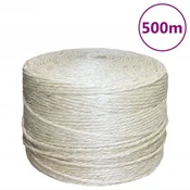 Vidaxl Vrv iz 100 % sisala 4 mm 500 m