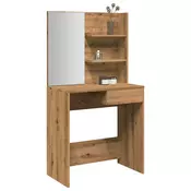 Toaletni stol s ogledalom Artisan hrast 74,5x40x141 cm