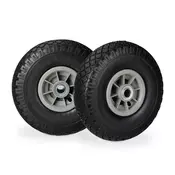 Northix Kolesa za samokolnico 2 kom., premer 4.00-6, nosilnost 400 kg, trpežna zasnova