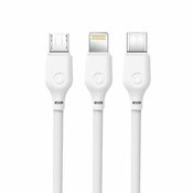 XO Kabel NB103 3u1 1m 2,1A bijeli