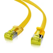 helos Patchkabel Cat.6a Ultraflach U/FTP AWG 32 gelb 10,0m