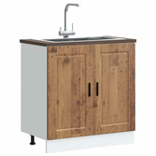 Donji ormaric za sudoper Porto boja drva 80x46x81,5 cm drveni