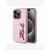 Karl Lagerfeld iPhone 15 Pro Max Ovitek za telefon Roza