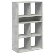 Vidaxl Knjižna omara betonsko siva 66x31x112 cm inženirski les
