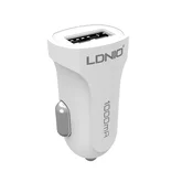 Auto punjac LDNIO DL-C17 1A + Micro USB Kabl beli