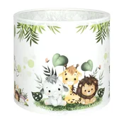 Brilagi - Univerzalni abažur BOBO za E27, precnik 15 cm, bela/zelena/džungla