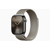 Pametni sat Apple - Watch S10 Cell, 46 mm, M/L, Natural Titanium Case with Natural Milanese Loop