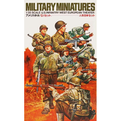 Tamiya maketa-miniatura Zahodnoevropsko bojni teater ameriške pehote • maketa-miniatura 1:35 figure • Level 2
