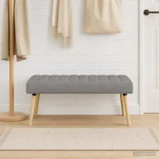 Bench z kanalnim oblazinjenjem Svetlo siva 110 x 40 x 46 cm
