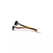 Supermicro SUPERMICRO 15cm 4-Pin Peripheral Connector to 2 Right Angle SATA Power Extension Cable CBL-0082L (CBL-0082L)