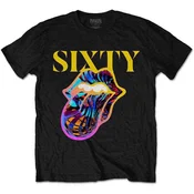 The Rolling Stones Sixty Cyberdelic Tongue (Back Print) Black L Majica