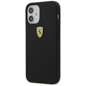 Ferrari - iPhone 12 mini 5,4 Black Hardcase On Track Silicone (FESSIHCP12SBK)