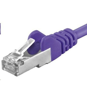 PREMIUMCORD Povezovalni kabel CAT6a S-FTP, RJ45-RJ45, AWG 26/7 5m vijolične barve