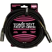 ERNIE BALL P06392 20FT BRAIDED XLR MIKROFONSKI KABEL BLACK